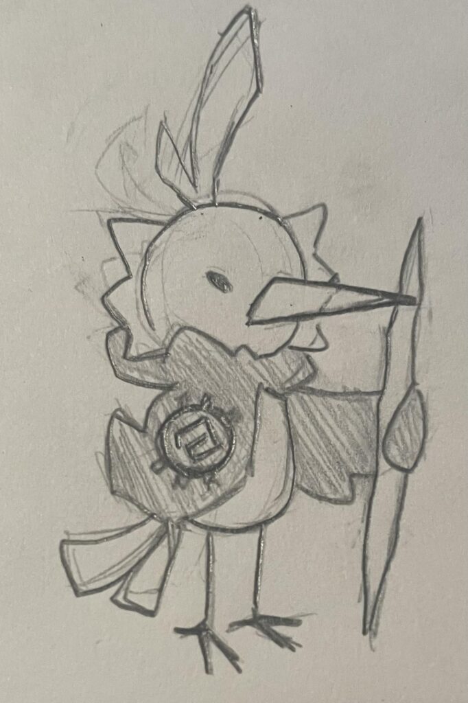 Concept art for the fire type starter in my Mexico based region! Help me come up with anything for him!