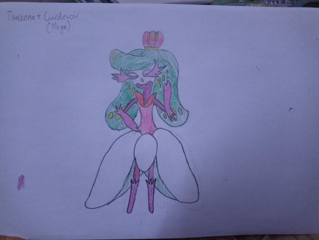 First time making a fusion, Mega Gardevoir + Tsareena