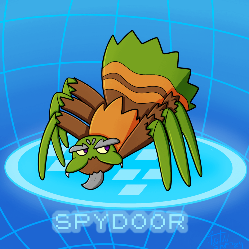 Trapdoor spider Fakemon, unoriginally named Spydoor