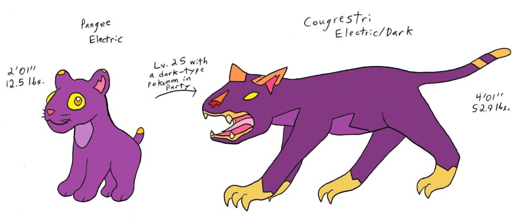 Fakemon based on the restricted cougar logo