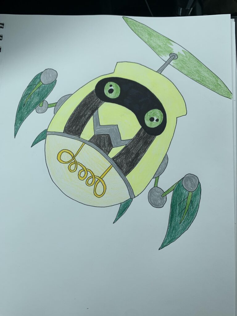 Future Paradox Sunkern: Iron Spotlight, a Grass/Electric Type.