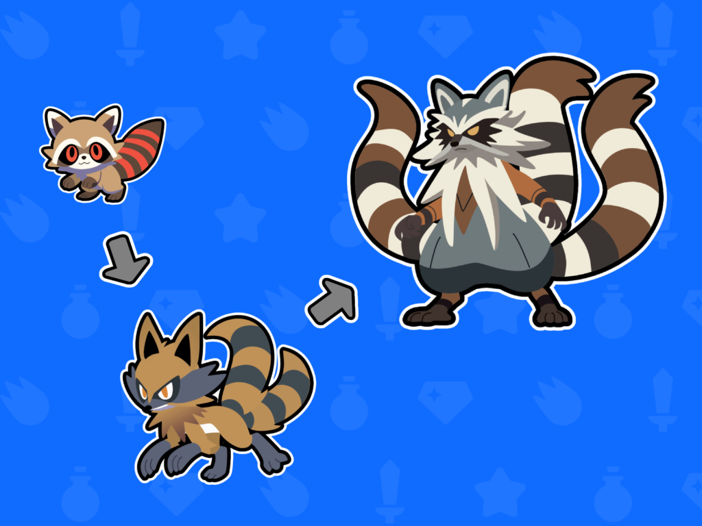 My Route 1 Rodent-like fakemon. It would be a normal type, but, I'm thinking about adding also secondary type (fighting) to the final evolution.