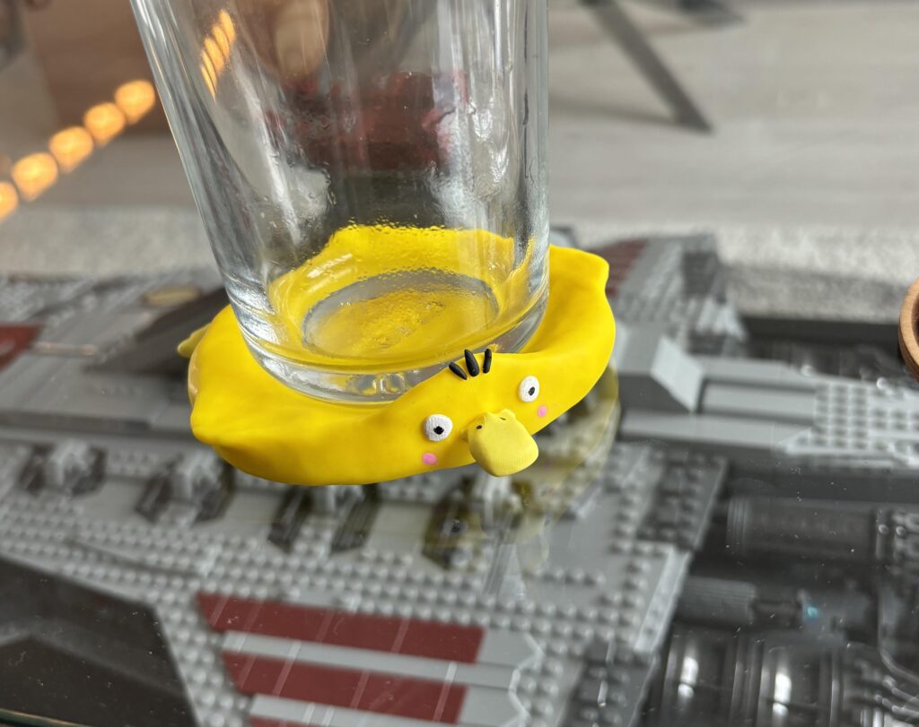 i made a psyduck coaster!