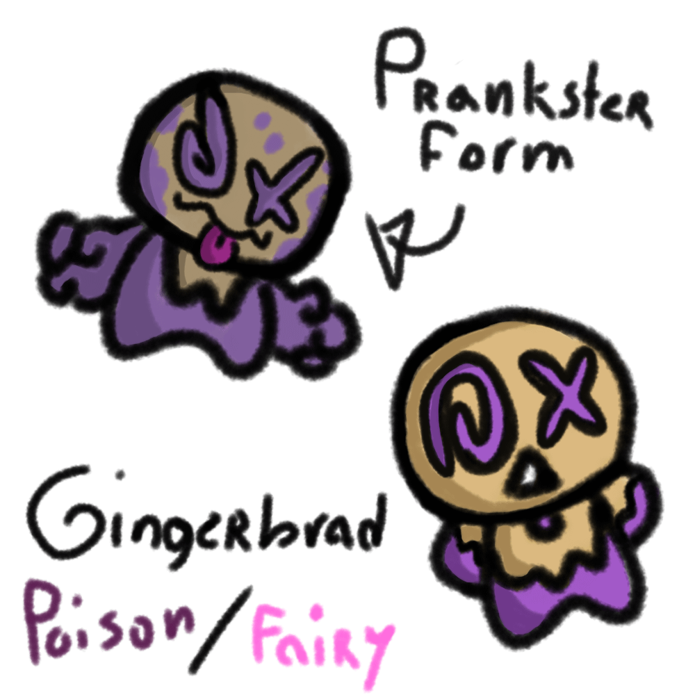 Gingerbrad: the irradiated pokemon