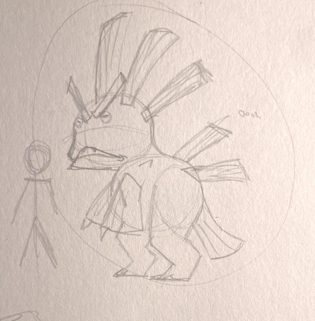 (Rough sketch) The invader Pokémon