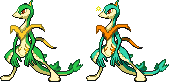 Serazzle (Servine x Salazzle). May have been a simple sprite edit, but by god does it go harder than expected.