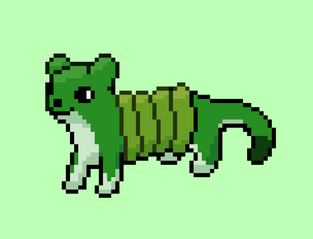 My first ever attempt to draw a pokemon, a grass-type starter Ervine! Any criticism and advice is welcome