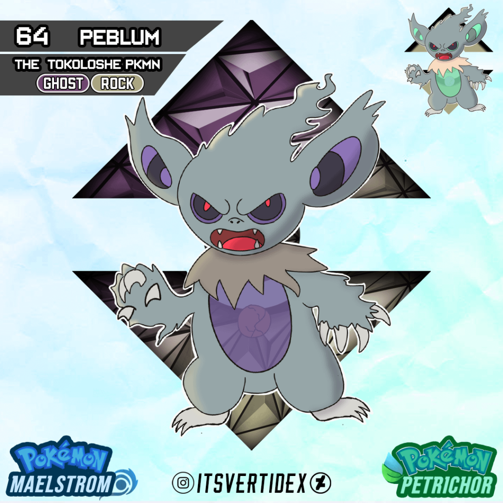 Meet Peblum, the Tokoloshe Pokemon of Suldana Region!