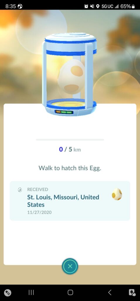 I have an egg from 2020