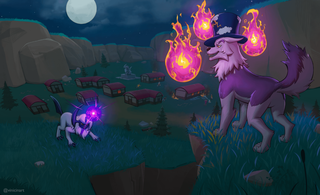 The Guardian Absol must defend its people (Pokémon x Petz) [Fan Art]