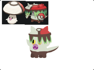 attempted to make a pre evolution for Brute Bonnet, may make more paradox pre evos in the future. meet Bully Bowler!