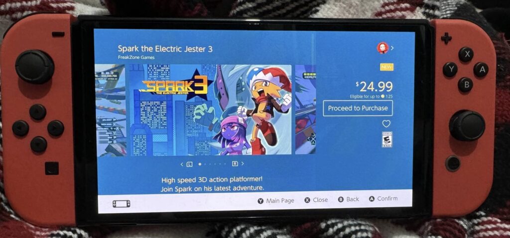 Spark the Electric Jester 3 is available now on Nintendo Switch