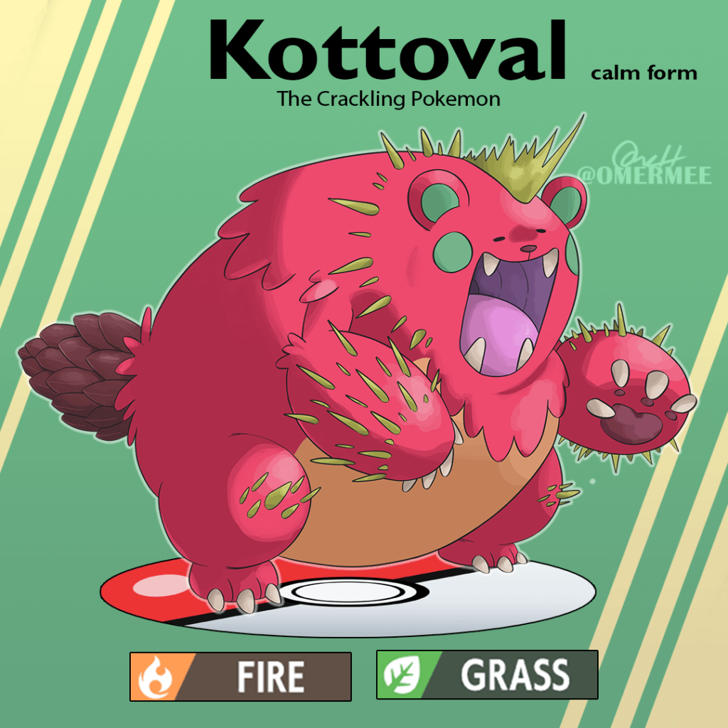 [OC] Two bear fakemon I made for my bear-loving GF