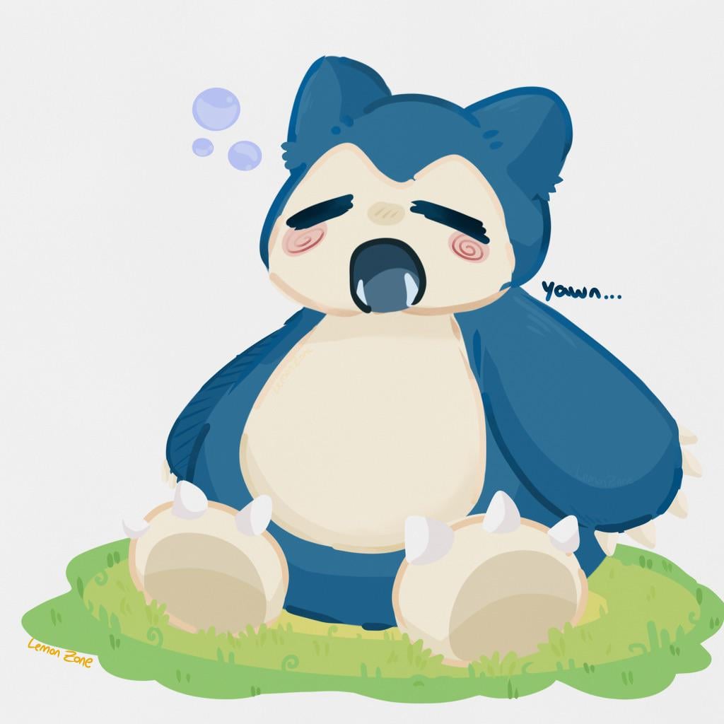 Snorlax!!! He’s silly sleepy boi :]