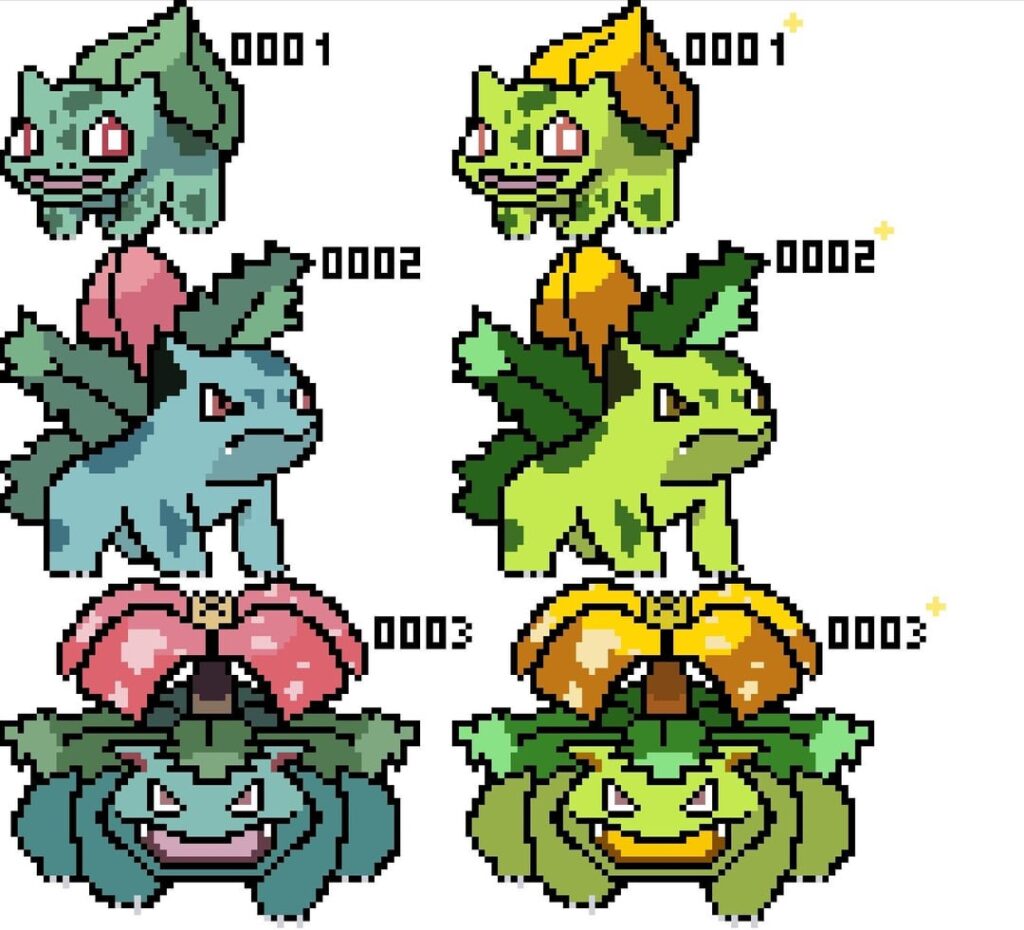 My Pokémon pixel sprite remakes (OC)