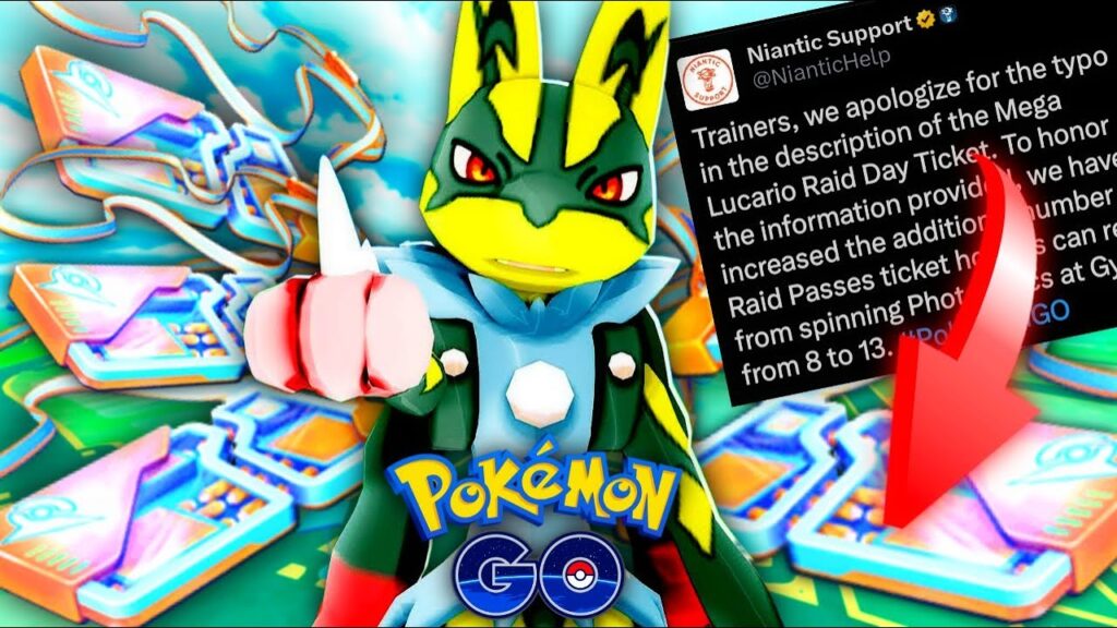 *NIANTIC JUST HONORED A TYPO FOR MEGA LUCARIO RAID PASSES* Gigantamax raid & tips for Pokemon GO
