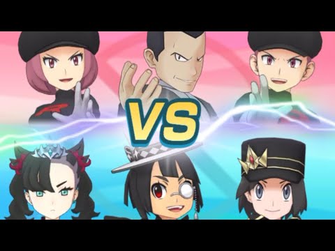 NC Marnie-SC Zinnia-NC Calem Takes Down Giovani | Pokemon Masters EX