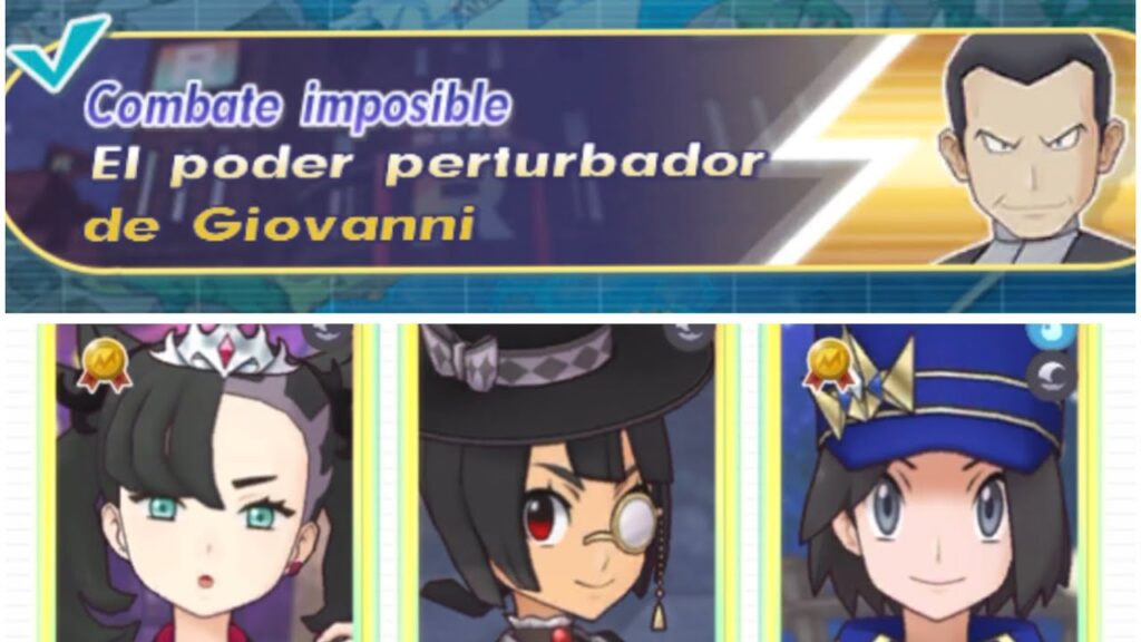 Combate imposible (El Poder Perturbador de Giovanni) Monotype Siniestro -Pokemon Masters EX-