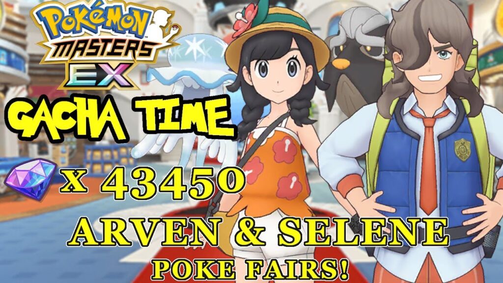 Pokemon Masters EX - SELENE AND ARVEN POKEFAIR GACHAS! A pre anniversary gamble, but a good one!