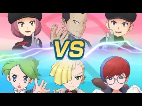 SS Wally-SS Gladion-Penny Takes Down Giovani | Pokemon Masters EX