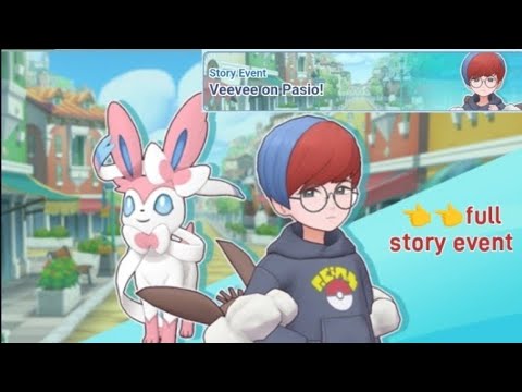 Pokemon masters ex story event "VEEVEE ON PASIO" in english | # Pokemon # Penny