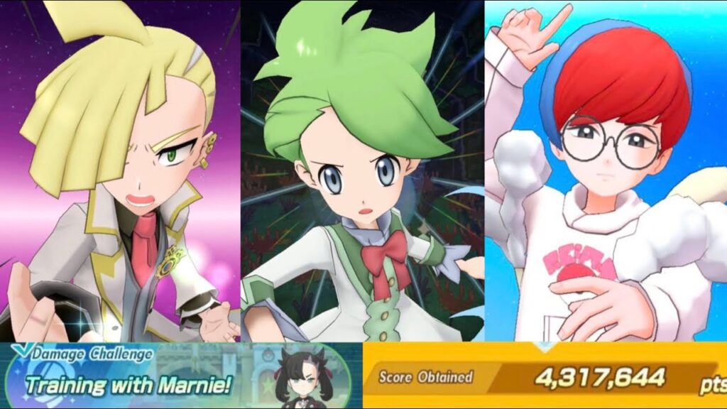 Reaching 4.3M in Marnie's Damage Challenge with SS Wally, SS Gladion, and Penny [Pokemon Masters EX]