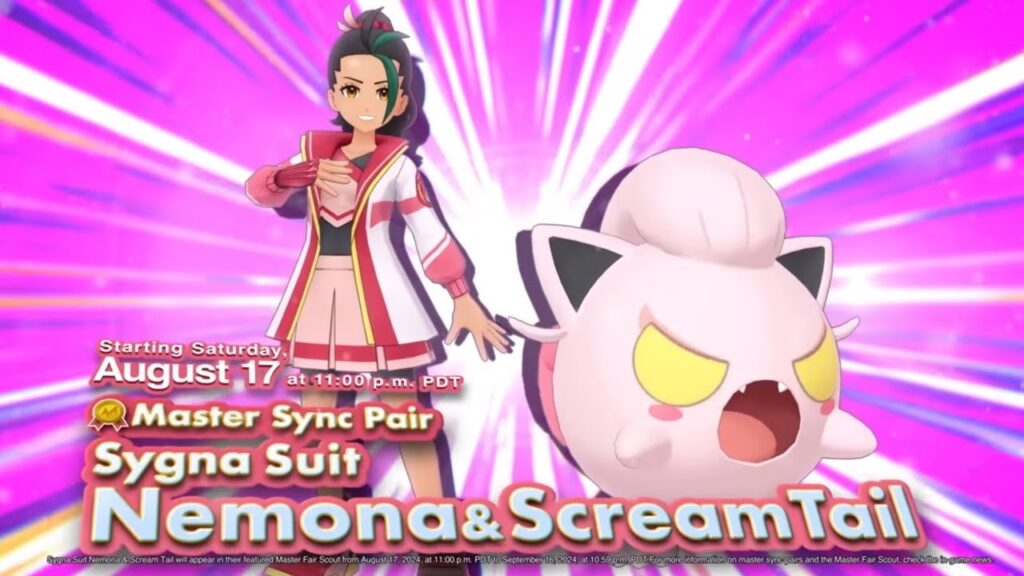 Pokemon Masters EX: SS Nemona & Scream Tail MasterFair Summoning
