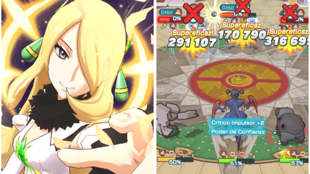 Showcase Cintia (Architraje) y Garchomp 3/5 EXR -Pokemon Masters EX-