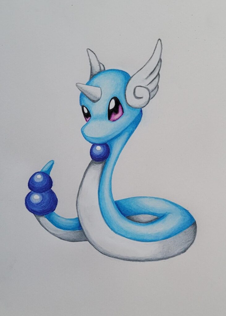 Drew my fav, Dragonair [OC]