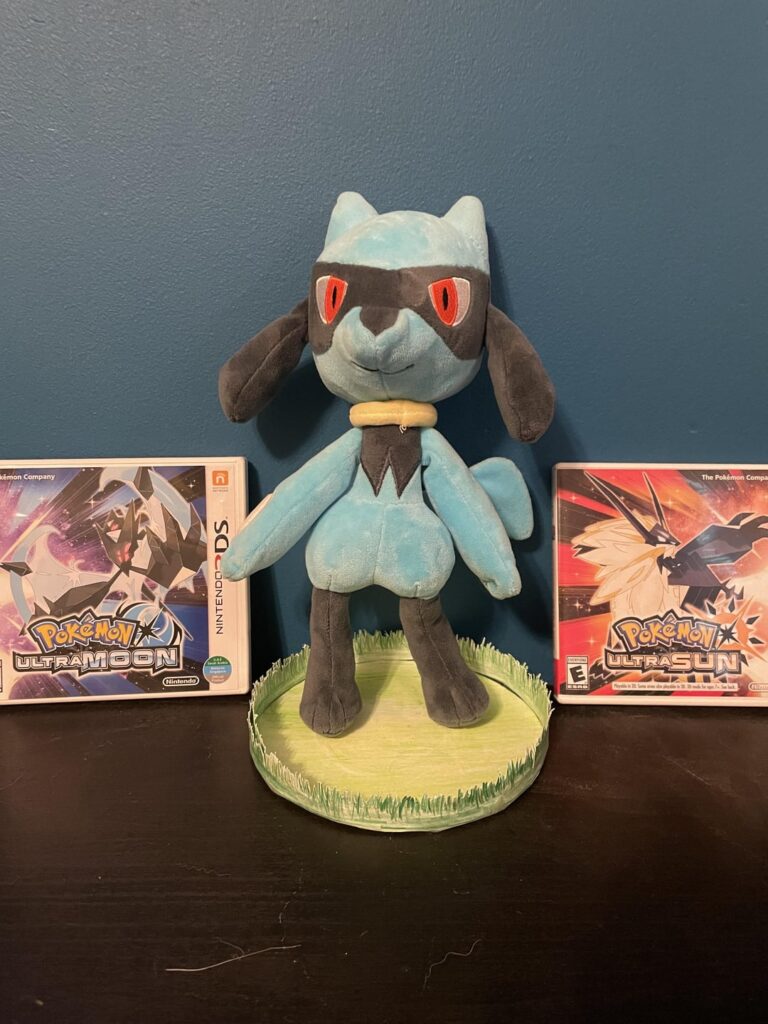 Small Diorama thing I made for my Riolu plush