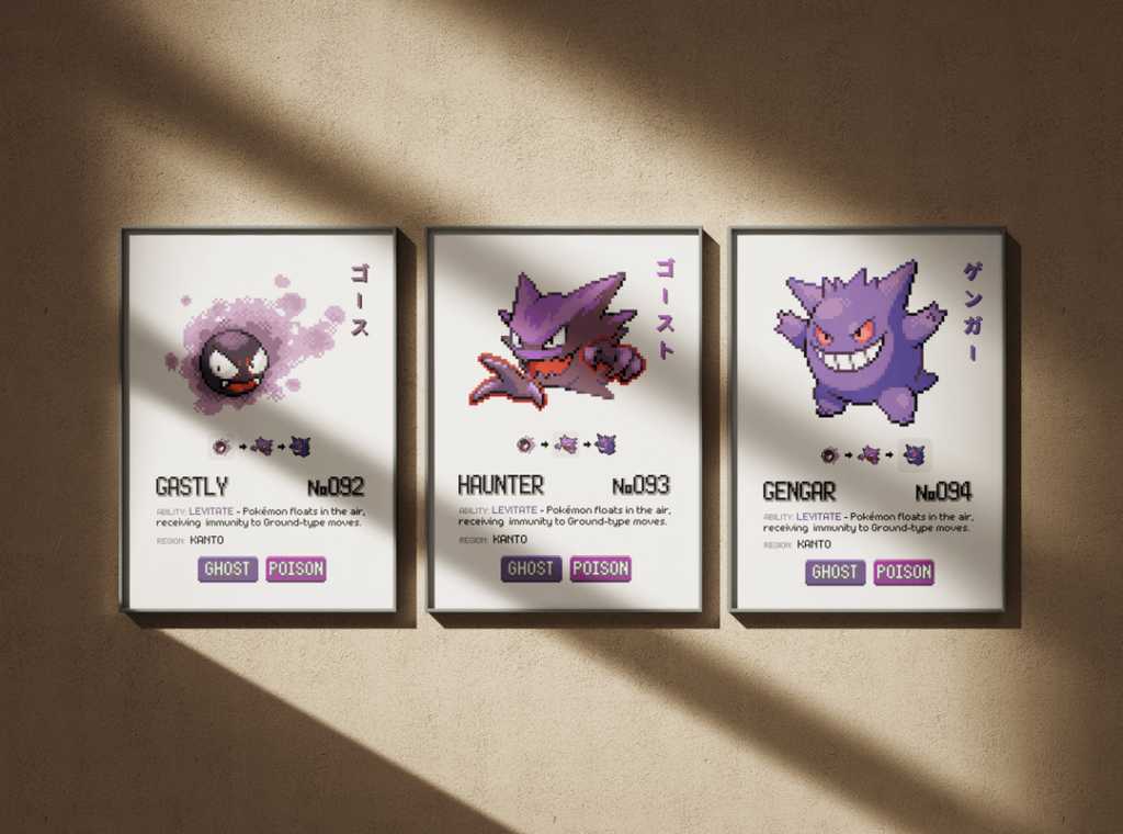 Made some more Retro Pokemon Posters based on requests that some people made :))