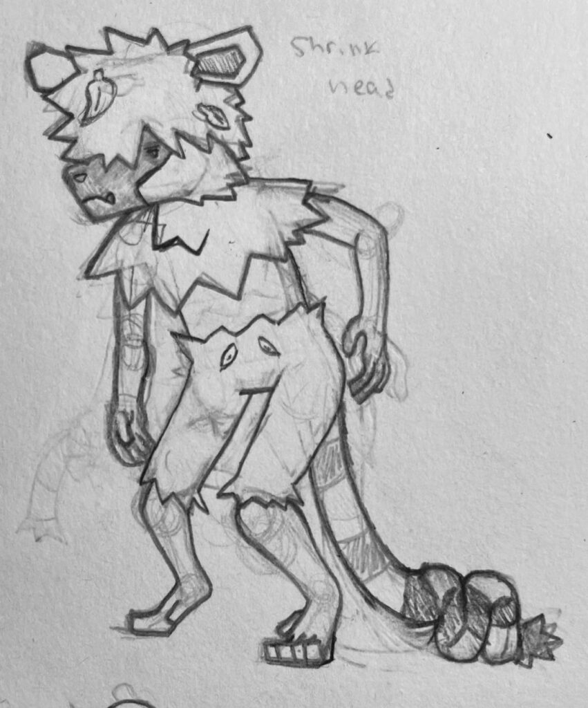 I think the final sketches for the middle evolutions of my starters are done!