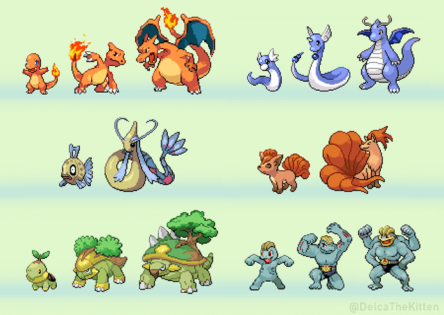 If evolution lines maintained their color schemes [OC]