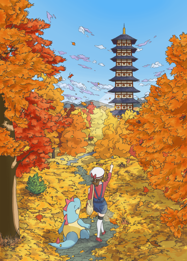 The Bellchime trail in Pokemon HGSS [OC]
