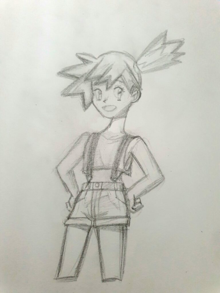 Did a quick sketch of Misty, R.I.P Rachael Lillis
