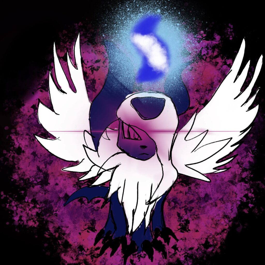 I drew Mega Absol on Procreate