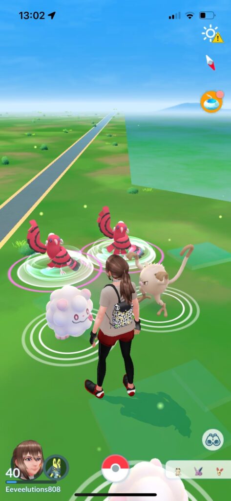 These Oricorios are perfectly in a line. Beautiful.