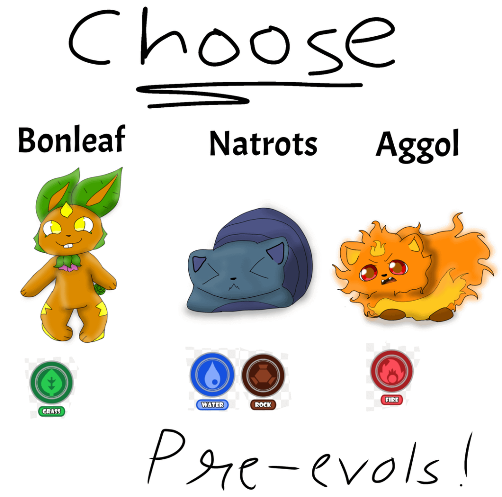 My starters redone!!! 1&2 evo's