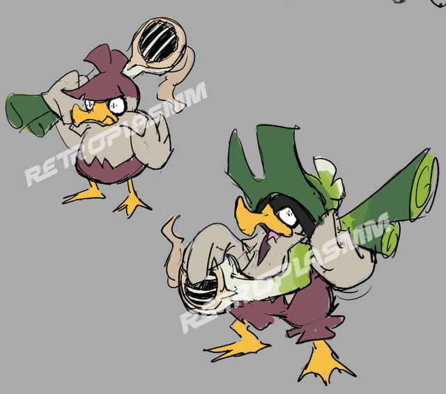 Regional Farfetch'd -> Mallark'i [Normal/Psychic]