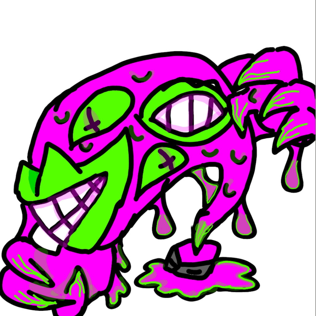 My own fakemon: Malidora dark/ghost