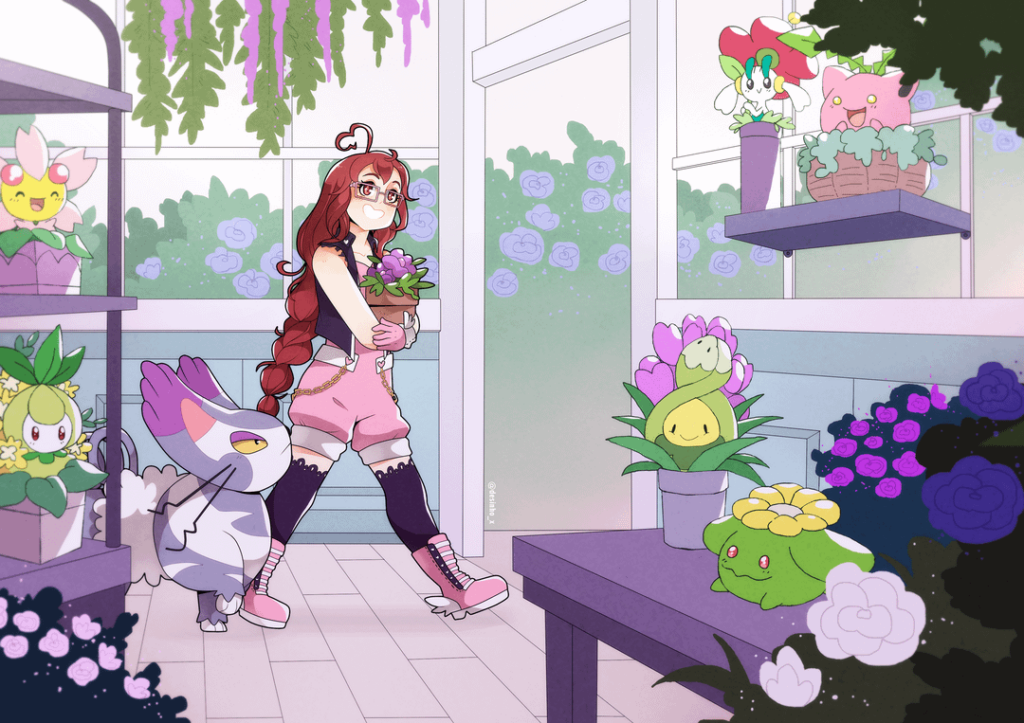 [OC] Flower Shop Pokemon - Loki 🌸