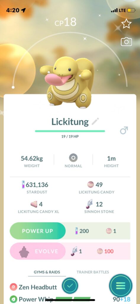 My first shiny lickitung