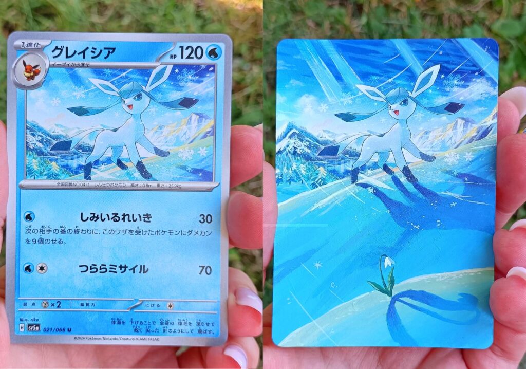 My Glaceon tcg repaint !