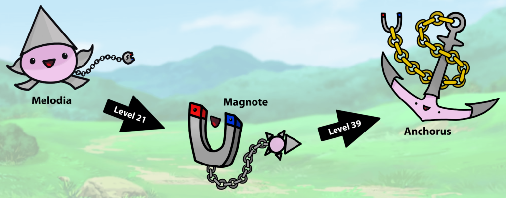 Singing Anchor Magnet Fakemon Evolution Line