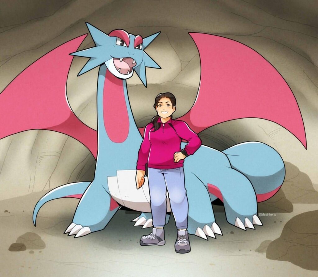 [OC] Salamence and your trainer ✨