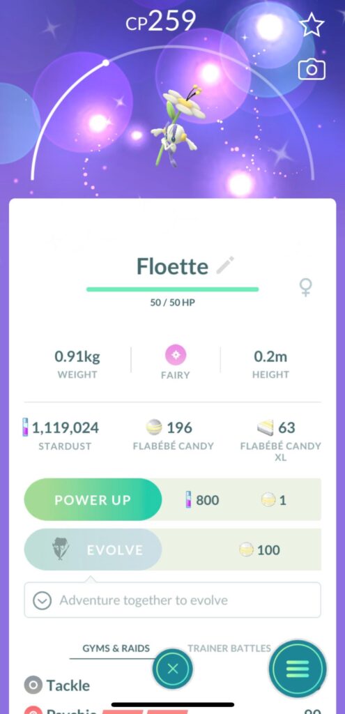 I just learned how Flabébé spawns worked based on color and realized I have an extremely lucky catch- Shiny White Variety