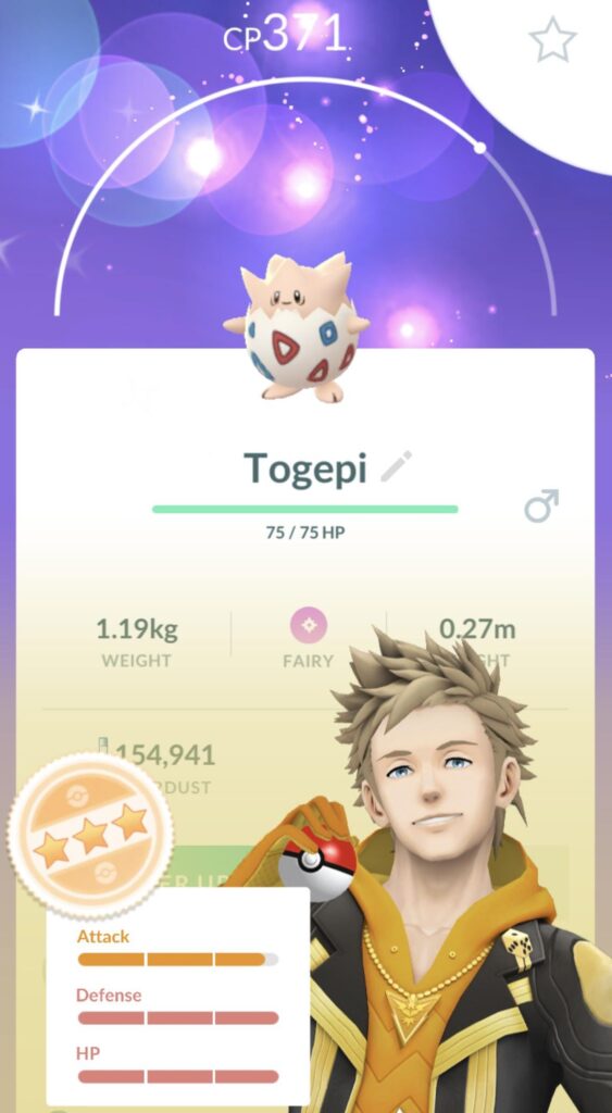 I just hatched A SHINY TOGEPI ( it was SOOOOO close to being my first ever shundo 😢)