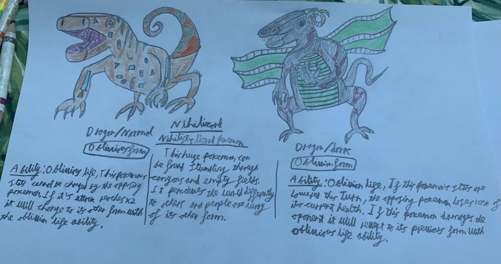 Original fakemon Nihilizard for my new South American based region. It’s meant to be huge and overpowered.