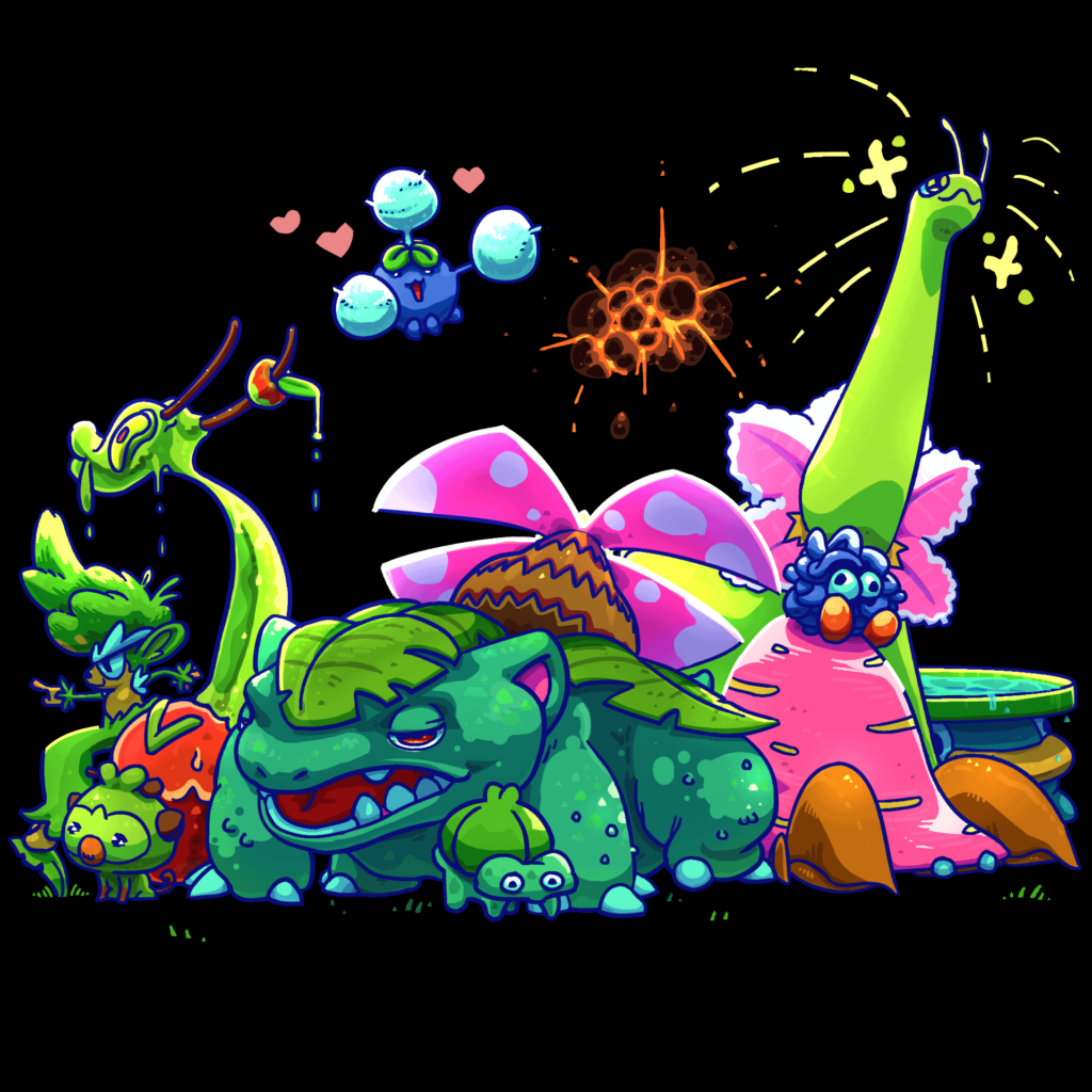 Grass type fanart!