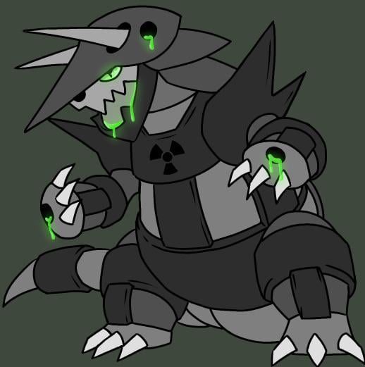 [OC] Steel/Poison Type Aggron (Toxgron)